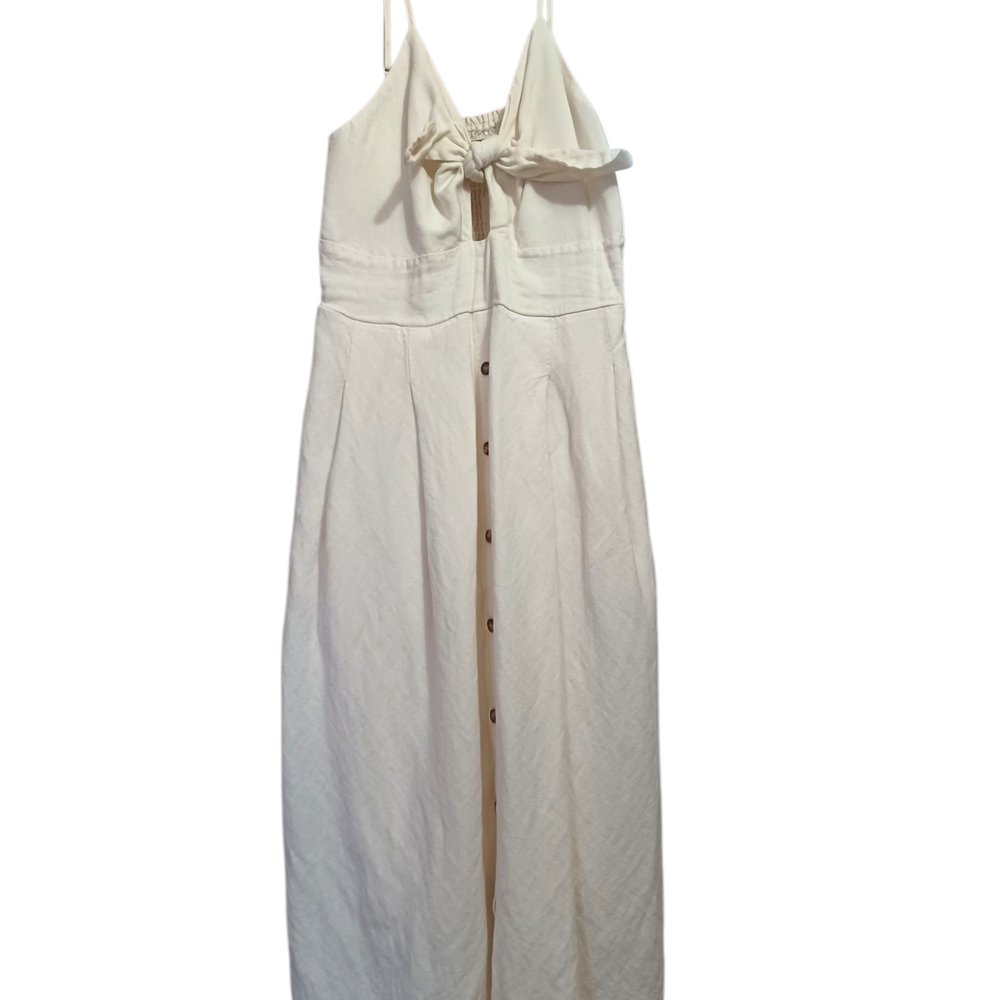 Elegant Cream Maxi Dress